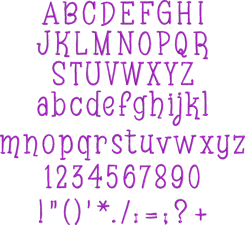 Blinky 25mm ELF font