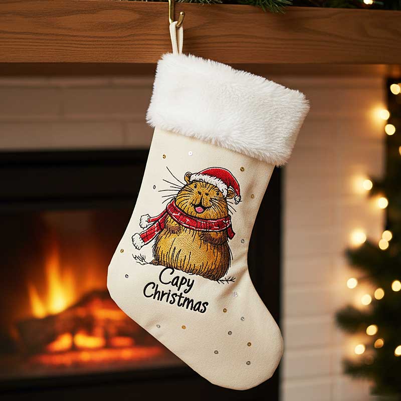 Capy Christmas stocking