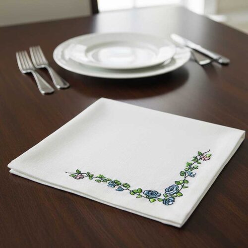 Floral set 1 design E napkin