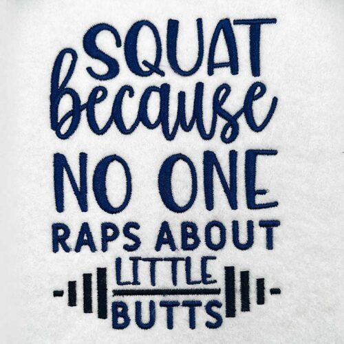 No one raps embroidery design