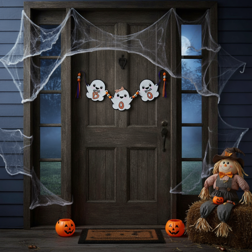 ITH Ghost Bunting Door
