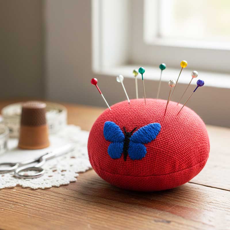 mini butterfly 11 pin cushion