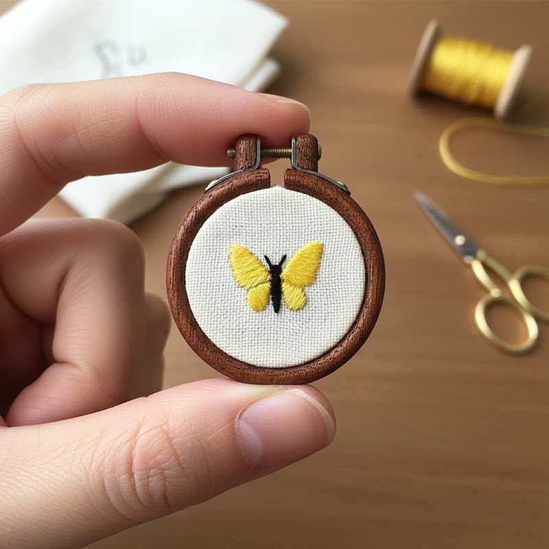 mini butterfly hoop