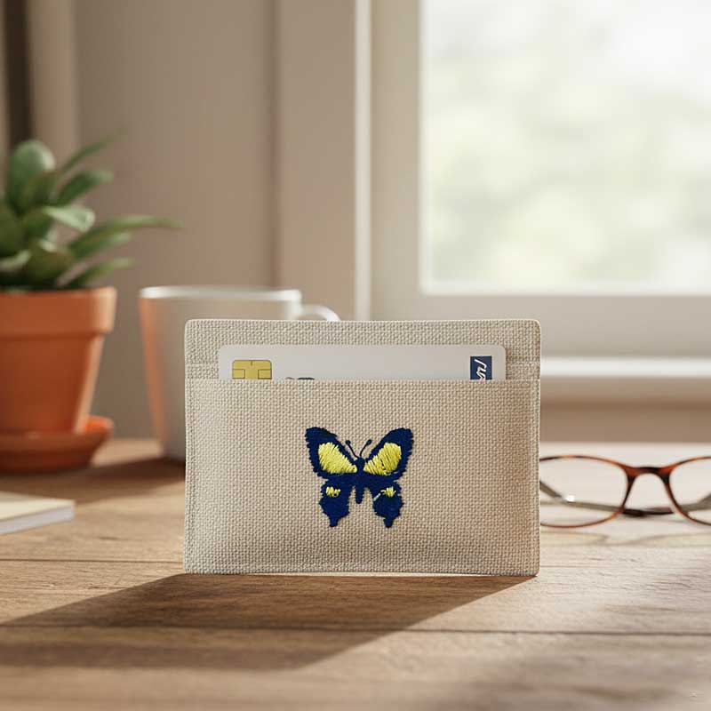 mini butterfly card holder