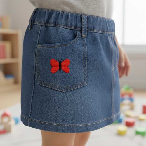 mini butterfly skirt pocket