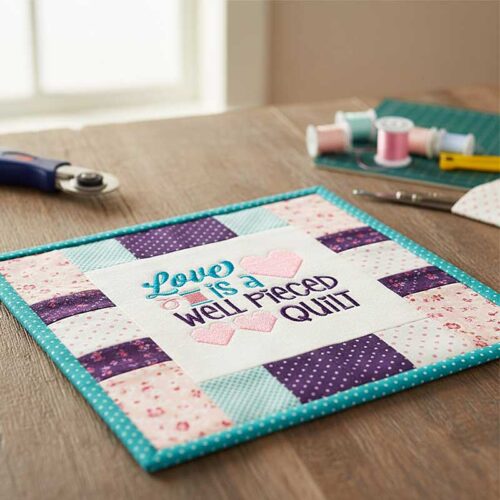Love is a well pieced quilt block