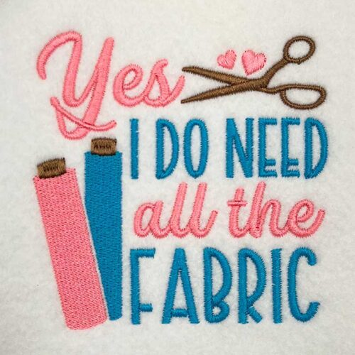 I do need all the fabric embroidery design