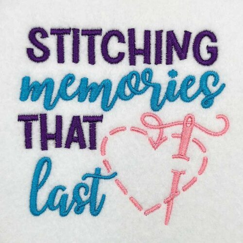 stitching memories embroidery design