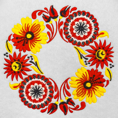 Russian Art Circle 1 embroidery design