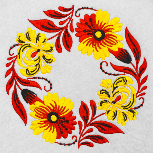 Russian Art Circle 4 embroidery design
