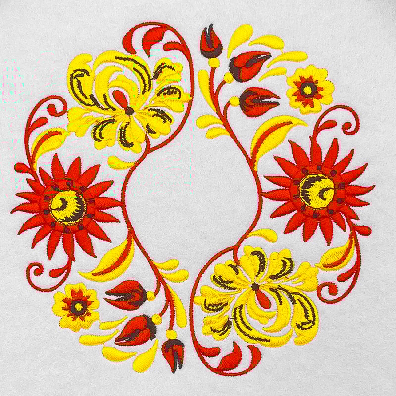 Russian Art Circle 6 embroidery design