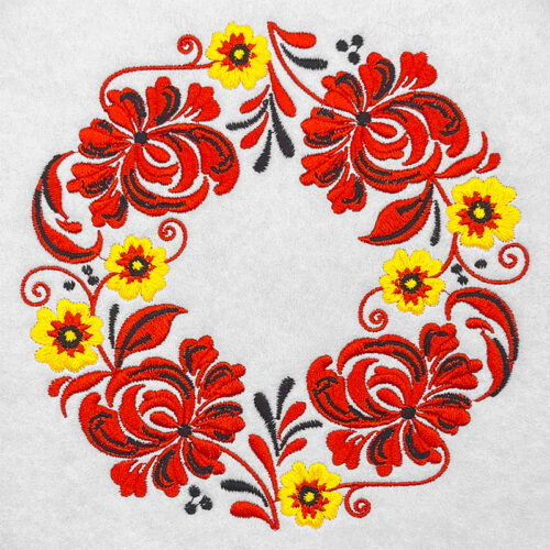 Russian Art Circle 8 embroidery design