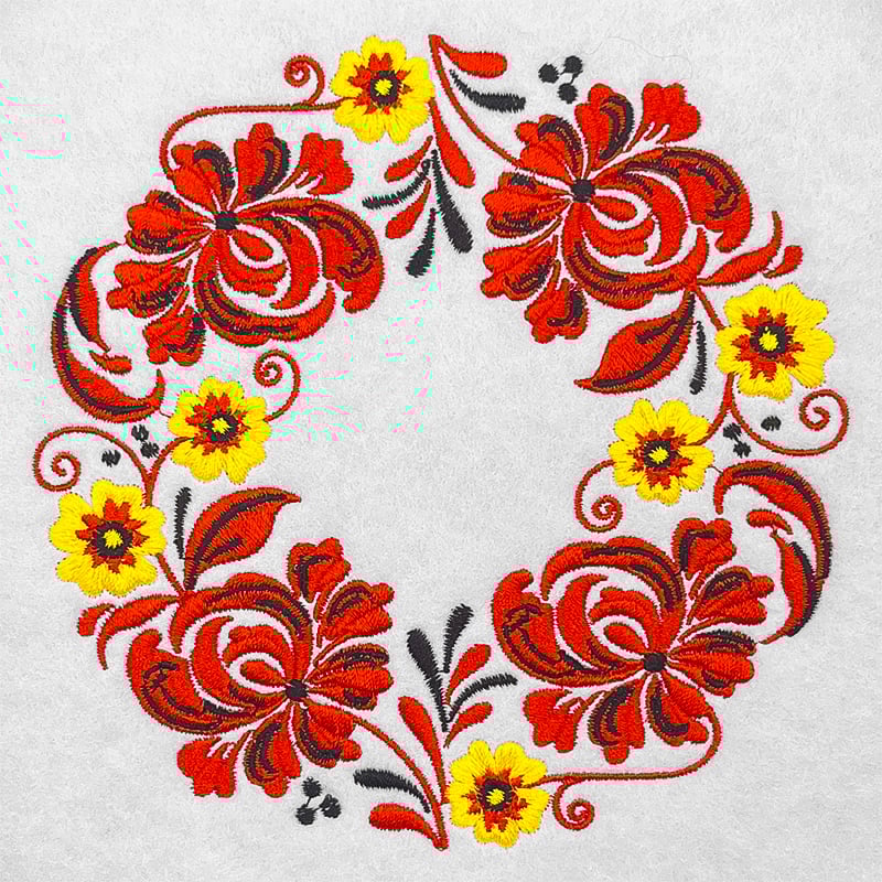 Russian Art Circle 8 embroidery design