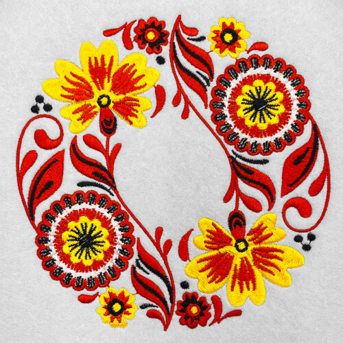 Russian Art Circle 9 embroidery design