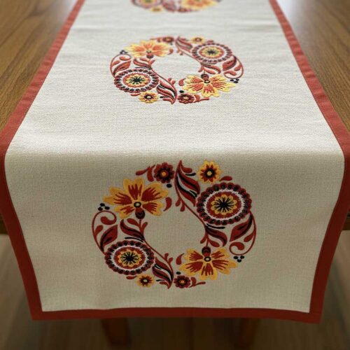 Russian Art Circles 9 table runner