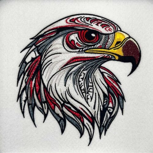 native eagle embroidery design