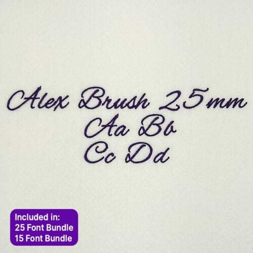 Alex brush elf font