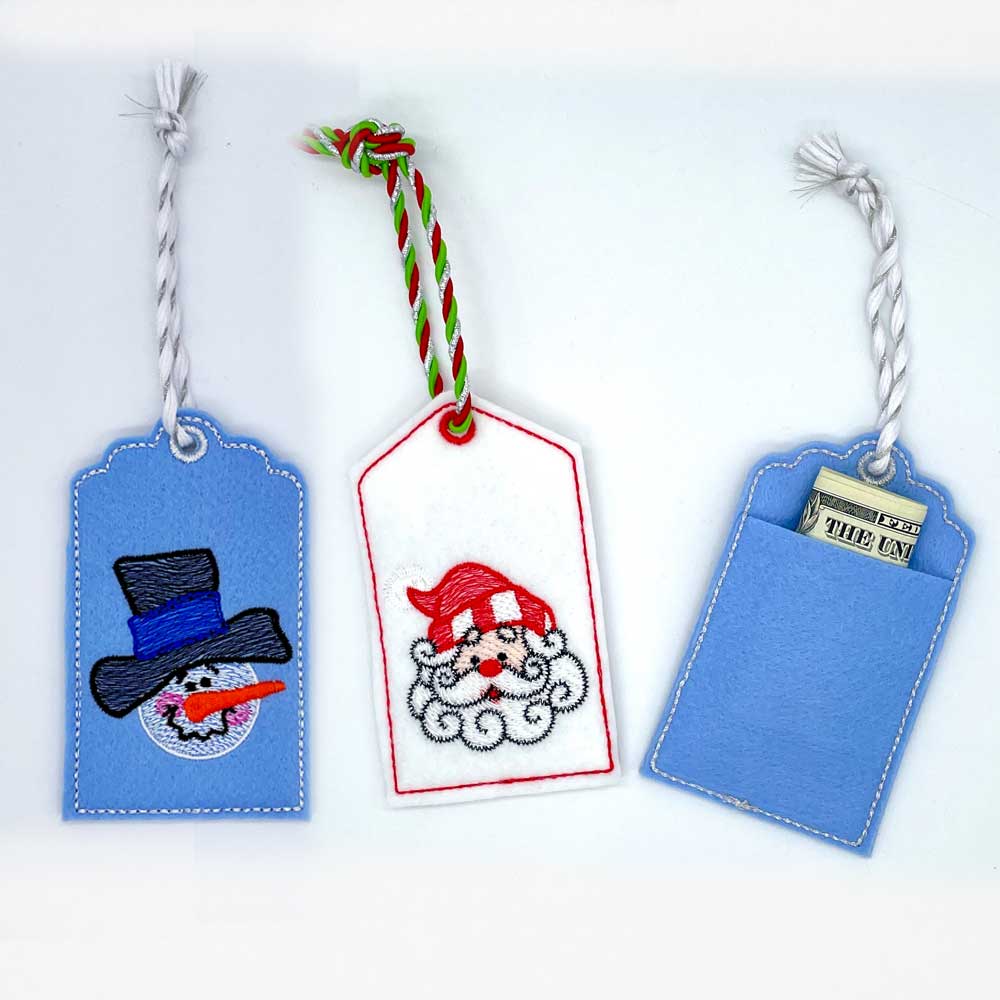 ITH Christmas tag holder