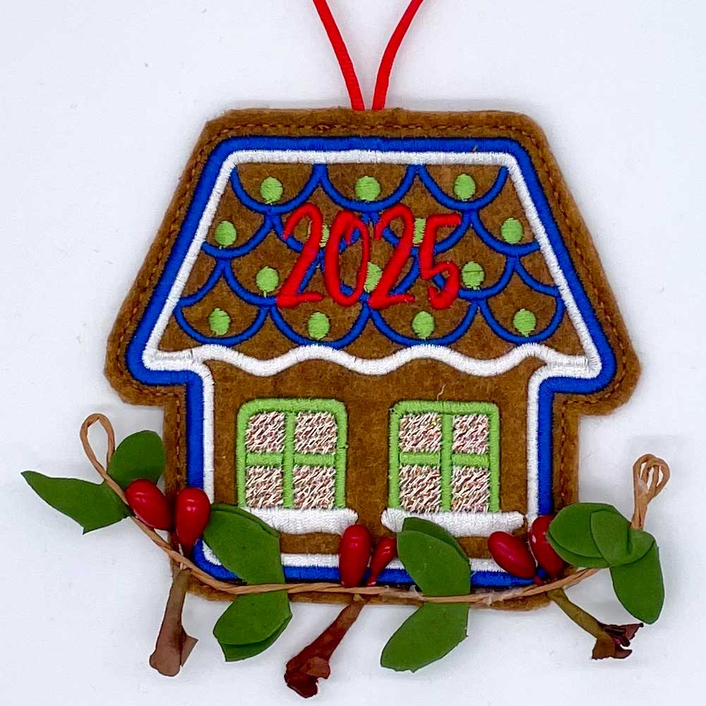 Gingerbread house ornament