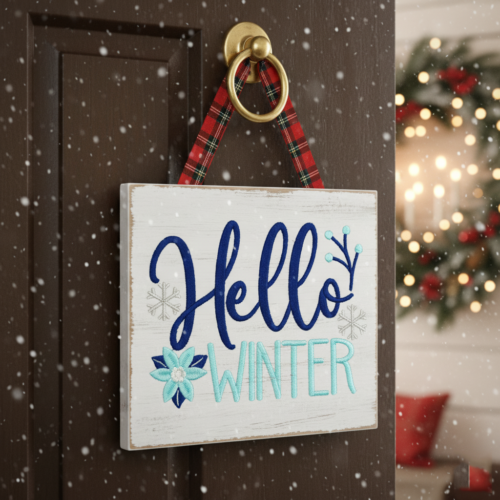 Hello winter hanger