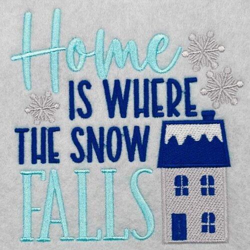 Home is where embroidery design