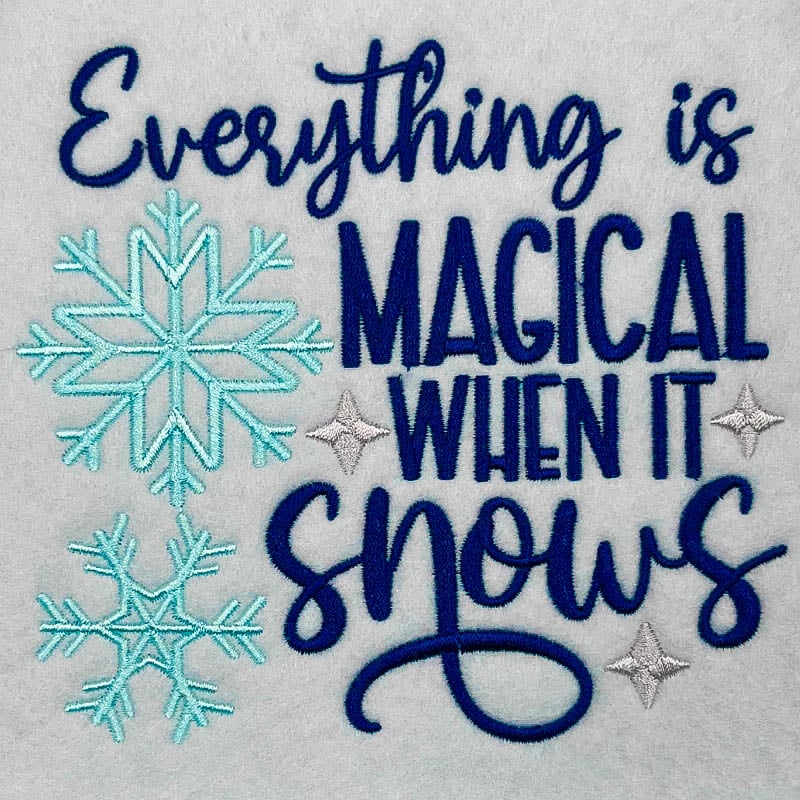 SDWS_MagicalSnows | Embroidery Legacy magical snow embroidery design