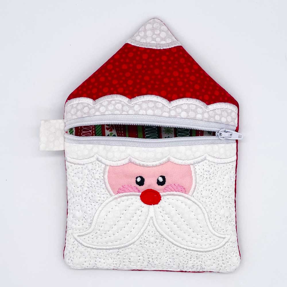 Santa zipper bag