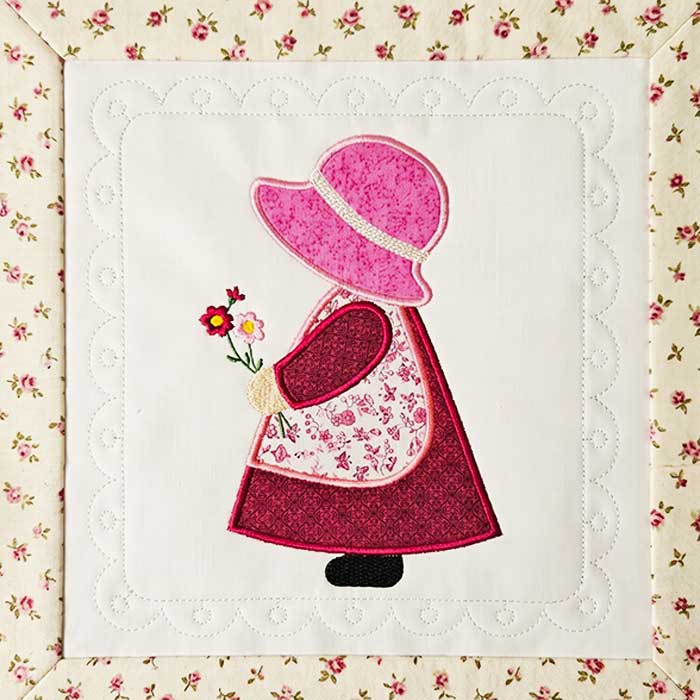 SunbonnetGirl | Embroidery Legacy Sun Bonnet Girl Stitch Out Made in Embroidery Legacy's Embroidery Digitizing Software