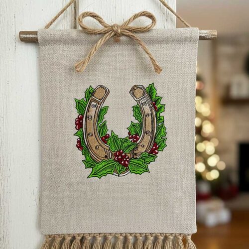 Christmas horseshow wallhanger