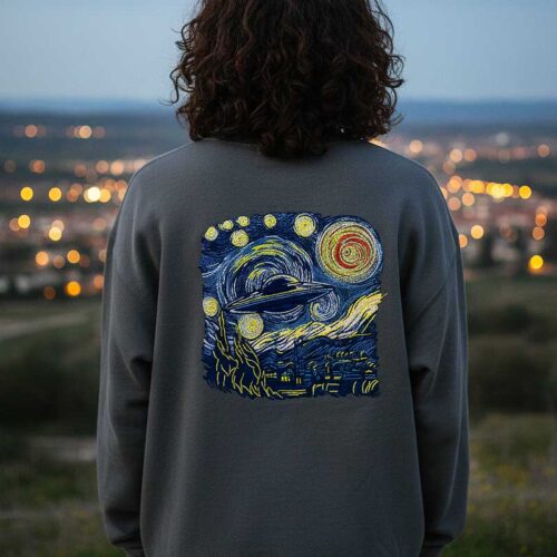 Van Gogh Starry Night UFO Sweatshirt