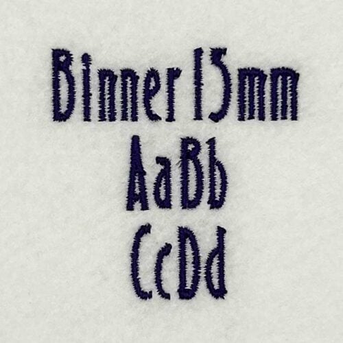 Binner 15mm ELF font