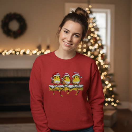 Christmas robins sweatshirt