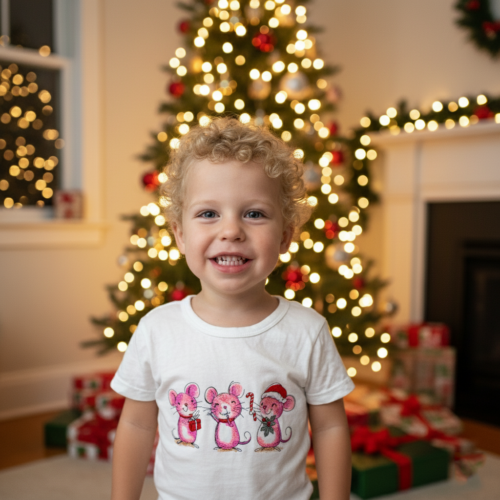 Christmas mice t-shirt