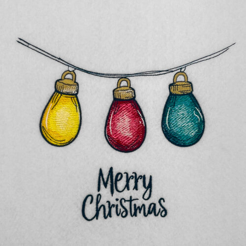 Christmas tree ornament 1 embroidery design