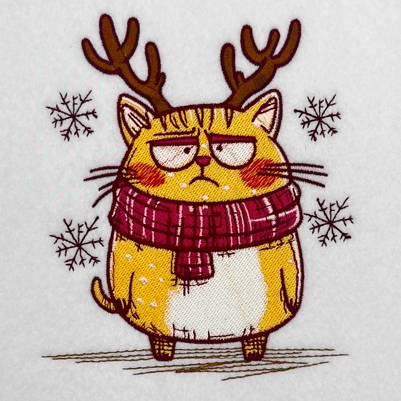 dressed like a reindeer embroidery design