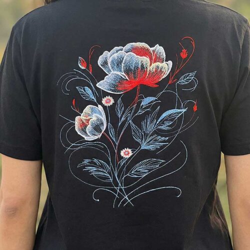 Moonlight Peonies shirt