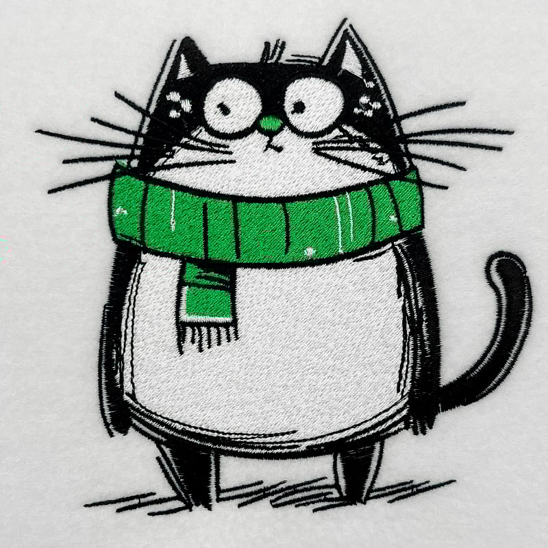Its cold outside embroidery design