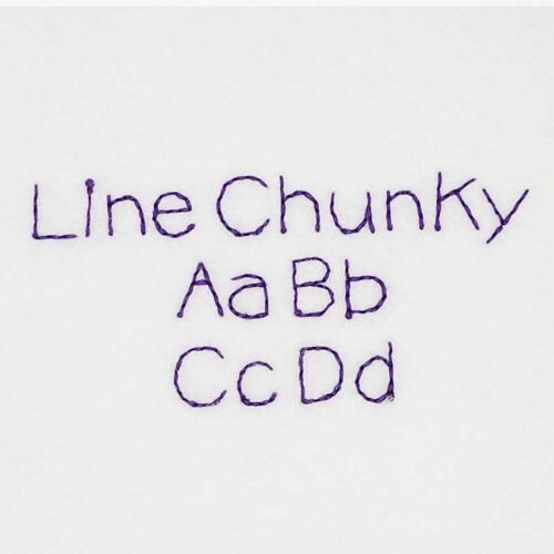 Line Chunky 10mm ELF font