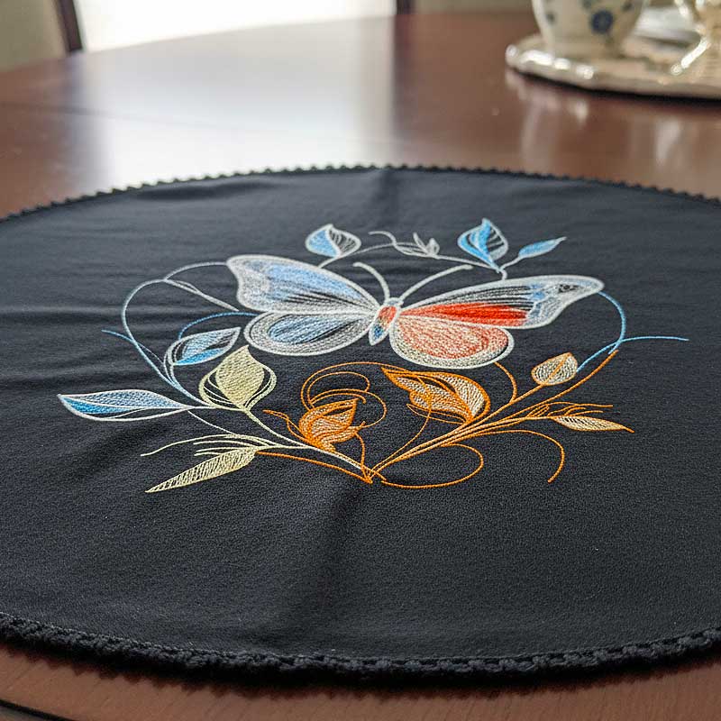 MoonlightButterflies2TableTopper | Embroidery Legacy Moonlight Butterflies 2 table topper.........