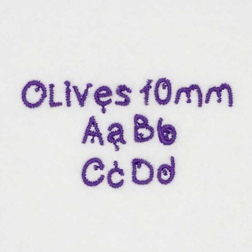 Olives 10mm ELF font