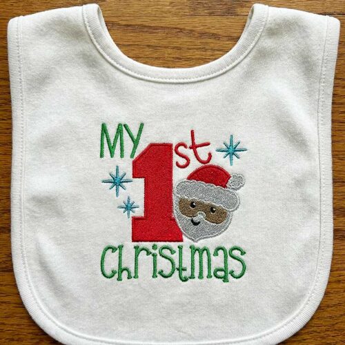 My 1st Christmas bib