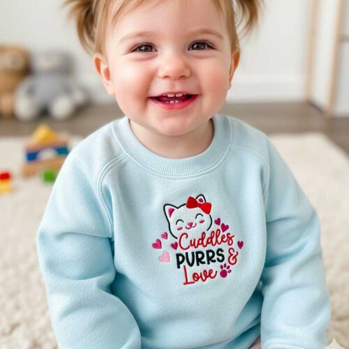 cuddles purrs sweatshirt