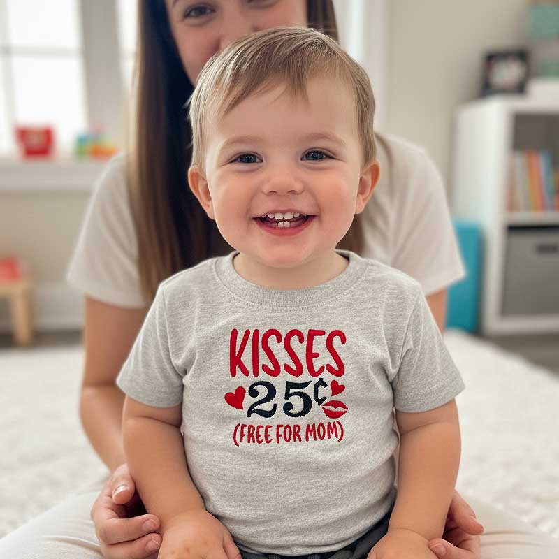 VK_Kisses25T-shirt | Embroidery Legacy