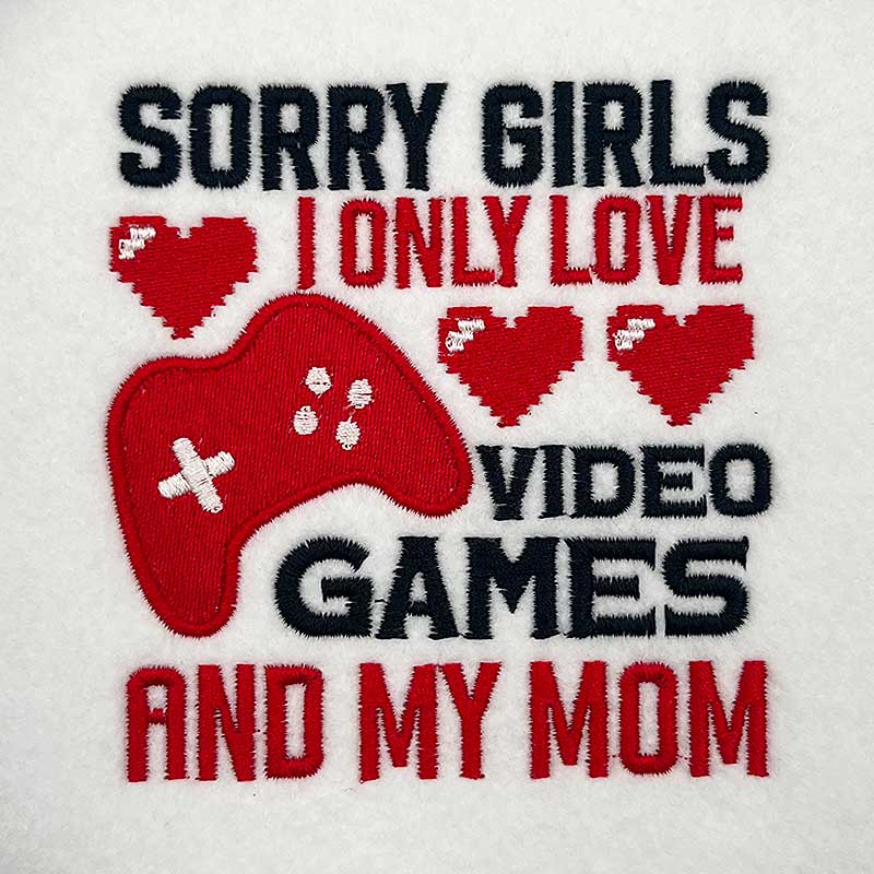 VK_LoveVideoGames | Embroidery Legacy video games embroidery design