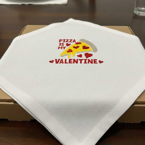 Pizza love napkin