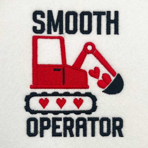 smooth operator embroidery design