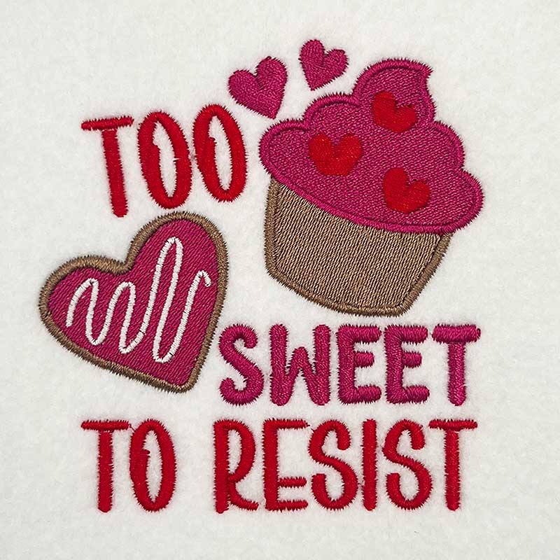 Too sweet embroidery design