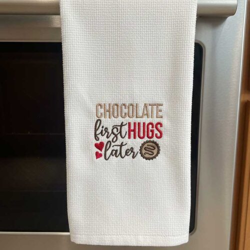 Chocolate first towel