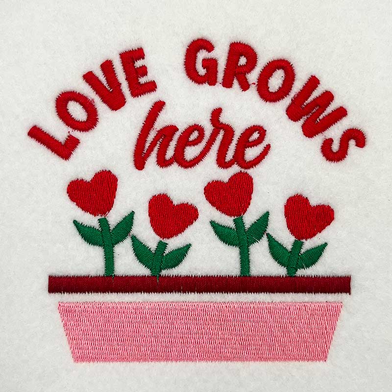 VQ_LoveGrowsHere | Embroidery Legacy Love grows here embroidery design
