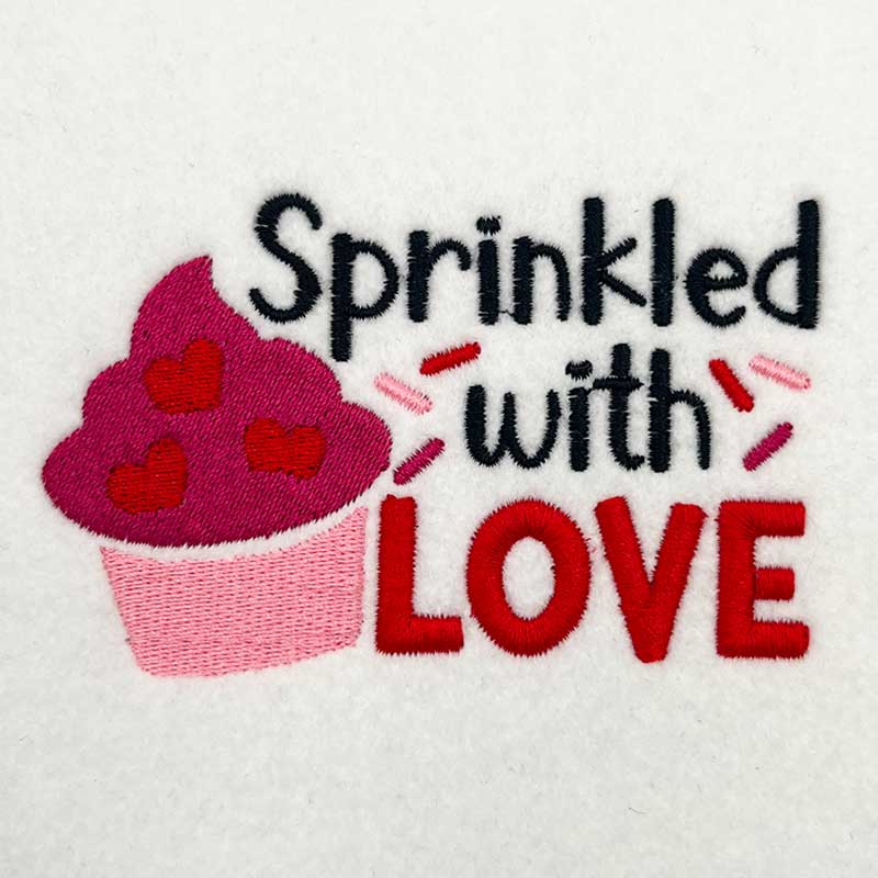 sprinkled with love embroidery design